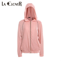 LACLOVER Velvet Warm Series Silk hooded loose top LC81GL1