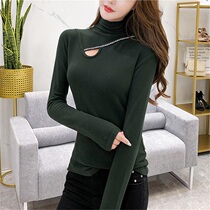 European Station womens clothing 2021 autumn and winter Eurostock Fashionisu Fashion Foreign Piste shirts Long sleeves T-shirt Women with high collars and jerseys