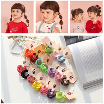 JD Child hair ornaments Baby head rope without injury Rubber Fascia Female Princess Cute Candy Small Number Hair Ring Elastic Good