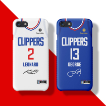 Leonard Paul George Clippers Jersey iphone7 8 XSMAX XR 6s plus frosted phone case