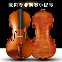 Zoyan imported European material Italian spruce melon-style professional-grade master independent playing handmade violin send piano box