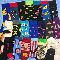 American cartoon socks stockings flamingo pig dog animal pickup super banana dinosaur egg