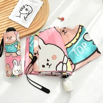 Japan CK sun umbrella Womens super sunscreen UV folding barometer rain dual-use vinyl parasol upf50