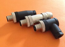 M12 connector sensor connector A B D type 4 pin 5 holes 8 core pinhole male head plug with wire