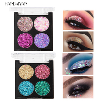 Diamond shaped onion sequined eyeshadow Net Red Girl five-pointed star fragment eyeshadow stage makeup 4 color eye shadow plate cos