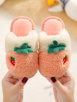 Baby Girl Daughter Treasure Winter Winter Indoor Wearing Slippers Kid Girl Winter Style Non-slip Boy 2021 New