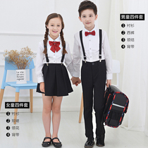 Childrens Show Dressing Boys Long-sleeved Trouser Kids Dress Girls Dress in Big Child Choir Host Flower Child School Uniform