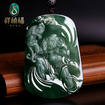 Xiangzhen Fu Xiangrui Luohan natural jade pendant floating flower ice seed Luohan pendant Lin Ning master solitary product