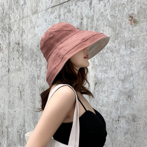 Fishermans hat childrens summer Korean version of Joker Sun Hat sun hat anti-ultraviolet mask face sunscreen foldable Japanese