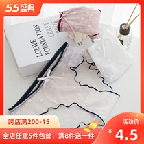 Underpants Women Summer Thin Lady Love Lace Korea Middle Waist Pure Cotton Crotch Sexy Breathable Day Ensemble Girl Shorts