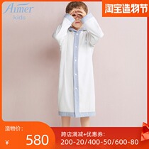 New love love childrens counter nightgown boys white thickened cotton hooded bathrobe AK3440121