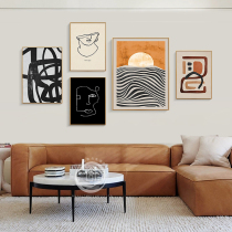 Matisse abstract combination painting modern art sunset living room decoration painting simple bedroom sofa background wall hanging painting