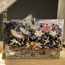 Jinbei legend wedding jewelry box Necklace box Vintage European princess wooden jewelry jewelry storage box