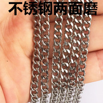 304 stainless steel bracelet extended new opening two sides grinding DIY accessories chandelier hanging billboard thin chain