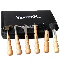 Platinum RicoVERTECH Guitar Maintenance Changing Chord Wrench Roll String Instrumental Hammer KMT-6 Kit Suit