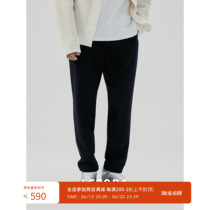 LEZORA high extravagant anti-cold winter pants set EZ the same paragraph 340g Double sided knitted wool micro-cone wool pants male