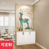 Home screen partition cabinet Living room hall shoe cabinet Decorative block brake Entrance cabinet Feng Shui barrier creative simple modern