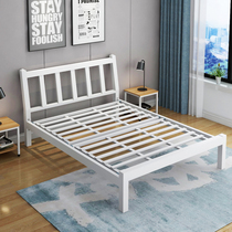 Nordic soft bag iron bed simple modern single 1 51 8 meters princess bed B & B rental room double iron frame bed