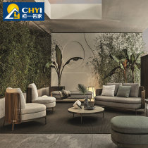 Outdoor sofa hotel soft furniture rattan sofa double rattan outdoor terrace courtyard leisure garden cane chair