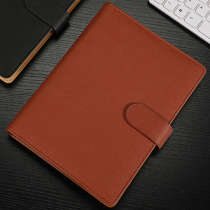 Buckle notebook custom cover set gift box business study work loose leaf book sub retro a5 loose leaf book detachable notepad office meeting plan leather face thick efficiency manual