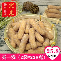 Yangzhou specialty Jingguo Jiang rice strips Old-fashioned traditional snacks Handmade pastries Oil fruit snowflake strips Glutinous rice strips snacks