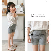 Japanese Girl Insurance Pants Summer Thin Pants Little Girl Flat Corner Pure Cotton Shorts Children Anti-Walking Light Underwear