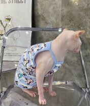 Cream is only hairy cat Sfinks Devin pet kitty summer style harness pure cotton elastic pro-skin