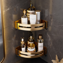 Free-to-punch toilet shelving bathroom rack washroom Bathroom Toilet Bath Toilet Bath Triangle Wall-mounted Storage