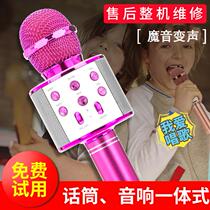 Brief Audio Integrated microphone singing artifact handheld outdoor microphone audio integrated home Universal