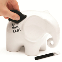 British Luckies Erasable Memo holder Graffiti message holder Ceramic creative cute elephant ornaments