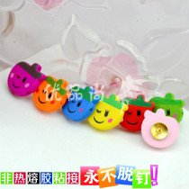7 colors 7 grain wood apple smiley face by nail workout color nail creative cork big head figure nail wall wall nail