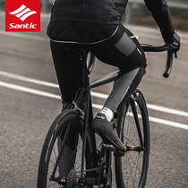 Santic Sen Getaway 19 Autumn Winter New Pint Windproof Warm Riding Long Pants Bike Grabbing Suede Bike Pants Man