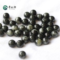 (Qi Yuxuan)Nanyang Dushan Jade Natural Dushan jade round beads loose beads 15mm bracelet hand string Buddha beads accessories