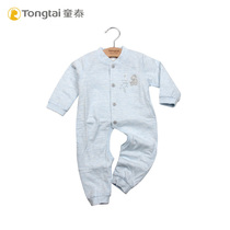 Child-Thai one-piece clothes baby double clip with open crotch khau spring new male and female baby flagship store climbing clothes