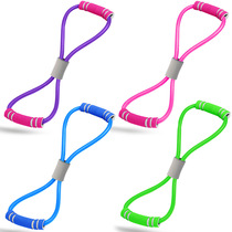 Xinjiang delivery 8-character puller female elastic belt open shoulder beautiful back pull rope home yoga fitness chest expansion