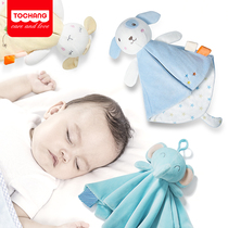 Newborn baby soothing towel can be imported plush toys Baby hand puppet accompany sleep artifact 0-1 years old soothing doll