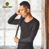 Monton pulse autumn and winter riding clothes long sleeve bottoming velvet inside warm underwear outdoor sports men