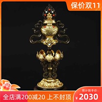 Huibao eight inch pure copper eight auspicious ornaments brass Tibetan tantric Buddha Auspicious Eight Treasure patent