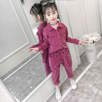 Girl set 2019 autumn new childrens clothing Korean version of clothes female students in high school childrens two-piece spring and autumn fashion