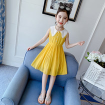 Summer dress girl Snow spinning Liandress 2022 Summer new Yangqi little girl Children in the summer Princess Dresses