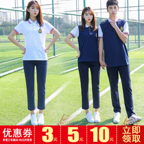 Middle School students half-sleeve class suit chorus suit suit Junior High School High School Students Sports Meeting Opening Ceremony clothing graduation clothing customization