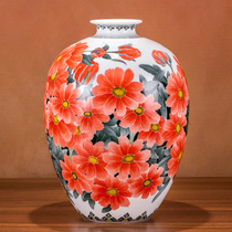Heavy Ware Collection Chinese Ceramic Art Lifetime Achievement Award Yuan Shu Fan pure hand-painted vase ornaments high-end modern