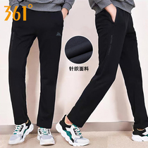 361 men pants sports pants 2022 spring new casual knitted long pants cotton running breathable straight drum pants