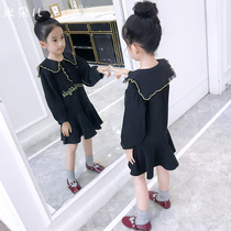 Girls dress for dress and autumn clothing 2020 new little girl foreign air dresses Korean version childrens dolls collar children long sleeve skirts