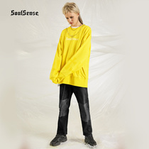 SoulSense Tide brand Cross printed sweater round neck loose oversize men and women