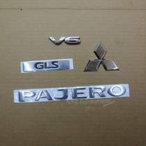  Mitsubishi V73V75V77 Tail mark PAJERO rear license plate mark V6 mark GLS letter mark Mitsubishi mark Silver mark