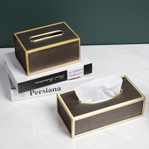 Modern light luxury living room paper storage box Family storage box Restaurant home coffee table creative tissue box