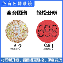 Color blind glasses can be matched with myopia colorless transparent reclusive correction correction relieves special red green color weak glasses