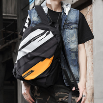 Tide brand backpack men fashion trend college student school bag casual simple versatile travel large capacity computer backpack