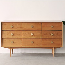 Nordic solid wood nine-drawer cabinet simple modern small apartment living room porch cabinet storage cabinet sofa partition cabinet household cabinet